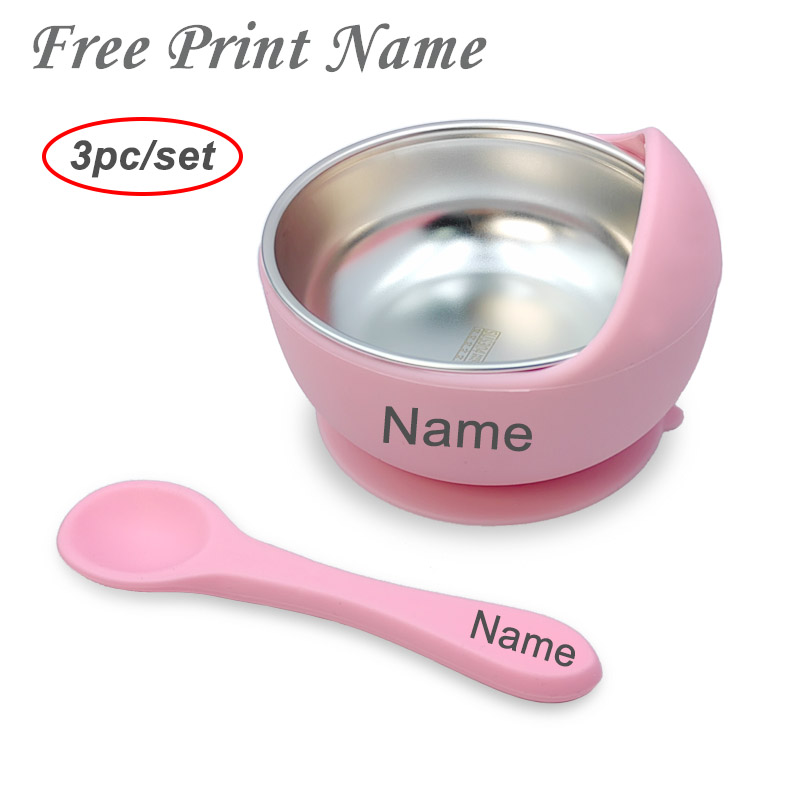 Silicone Suction Bowl - 3-częściowy zestaw miski do karmienia dziecka
