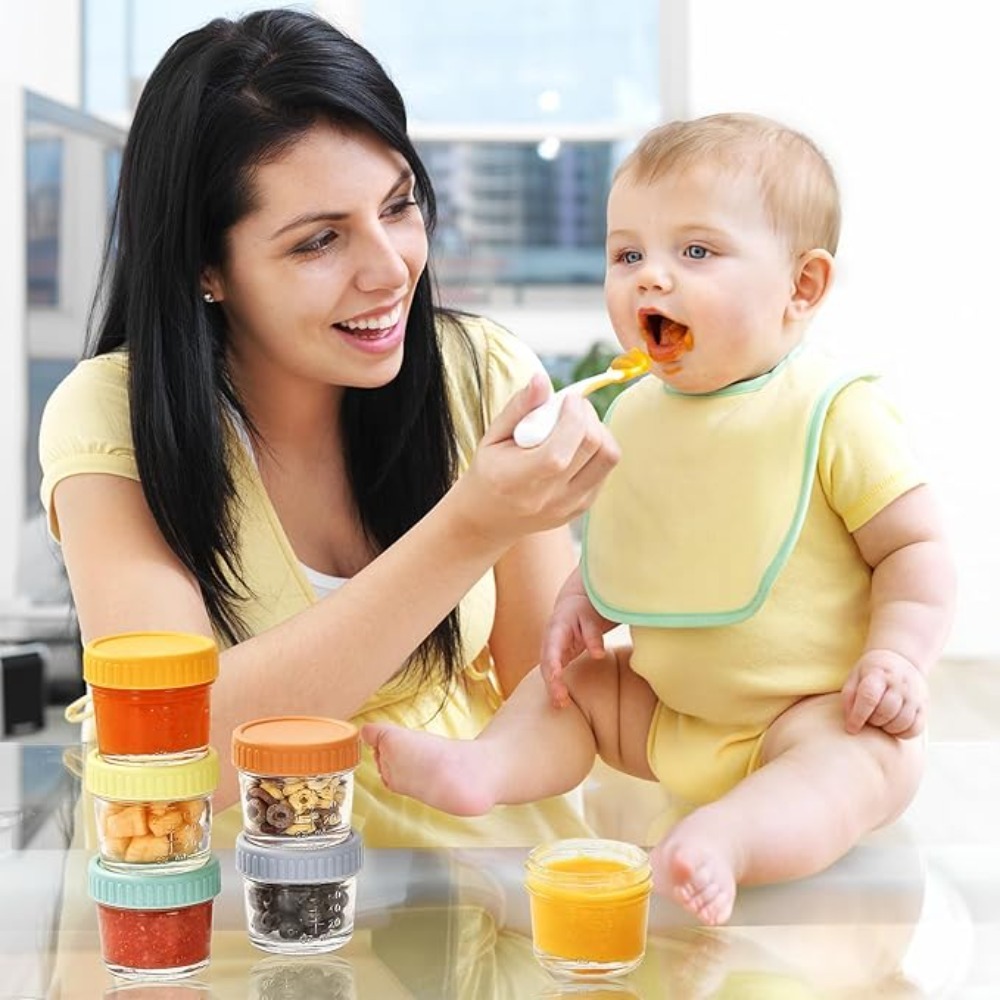 Baby Food Glass Jars - 6 szt. Szklane słoiki na żywność