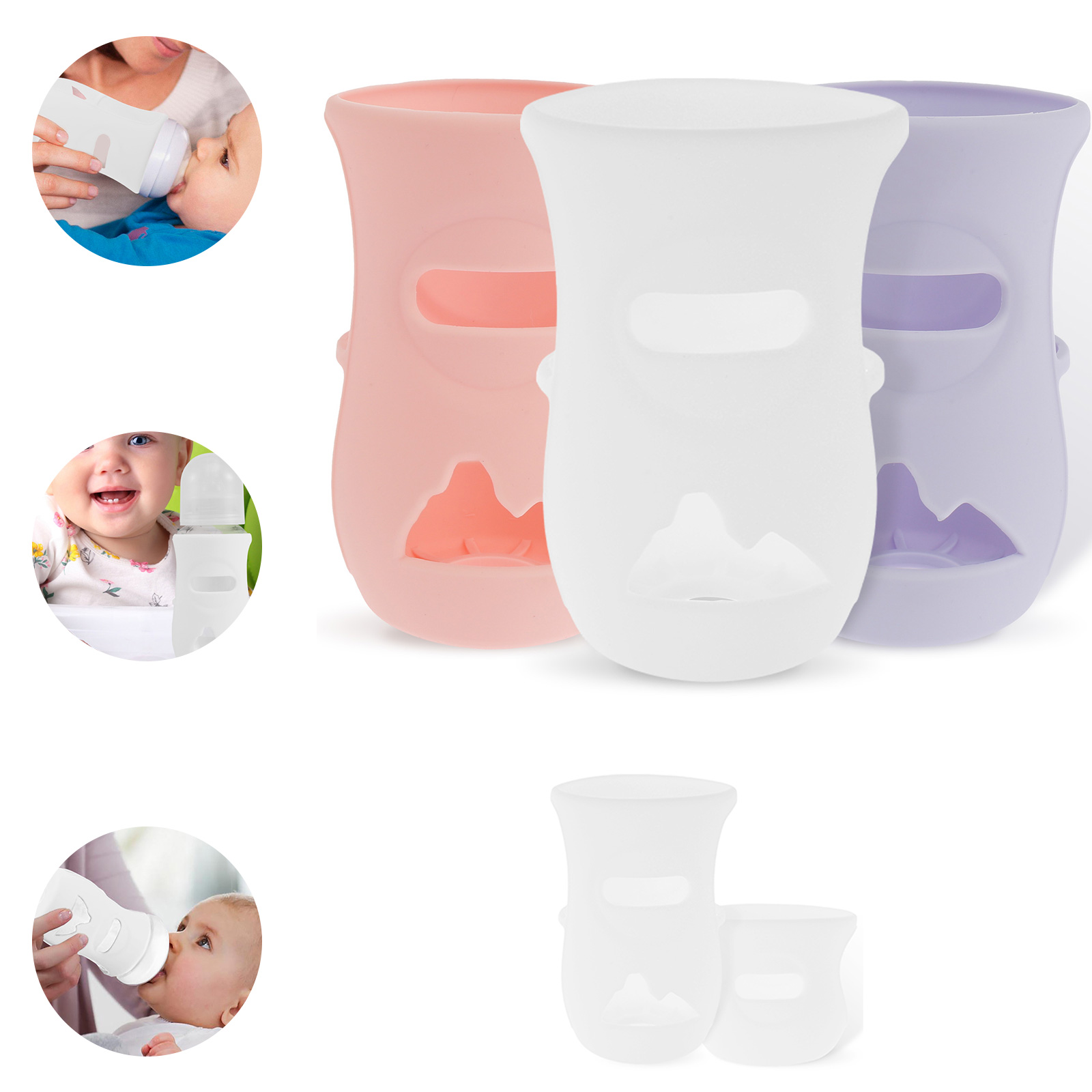 Baby Food Zip Lock Bag - Silikonowe rękawy Silikonowy pokrowiec na butelkę