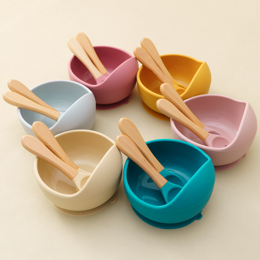 Silicone Suction Bowl - Mamaplan 3 szt. Silikonowy zestaw do