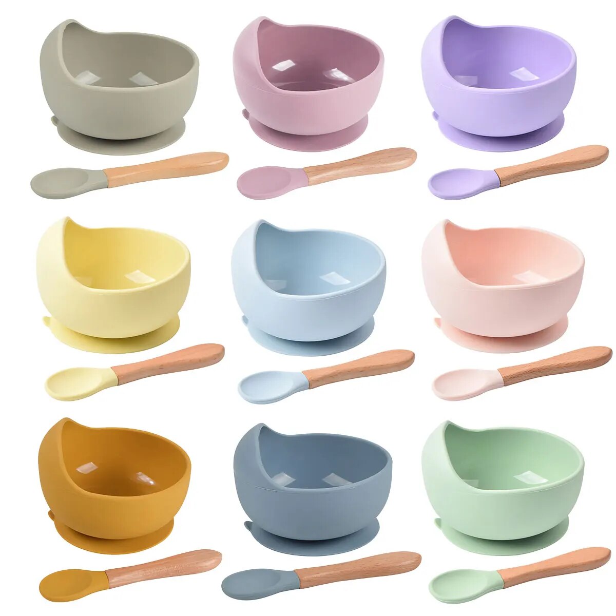 Silicone Suction Bowl - 2 szt. Silikonowa miska do karmienia