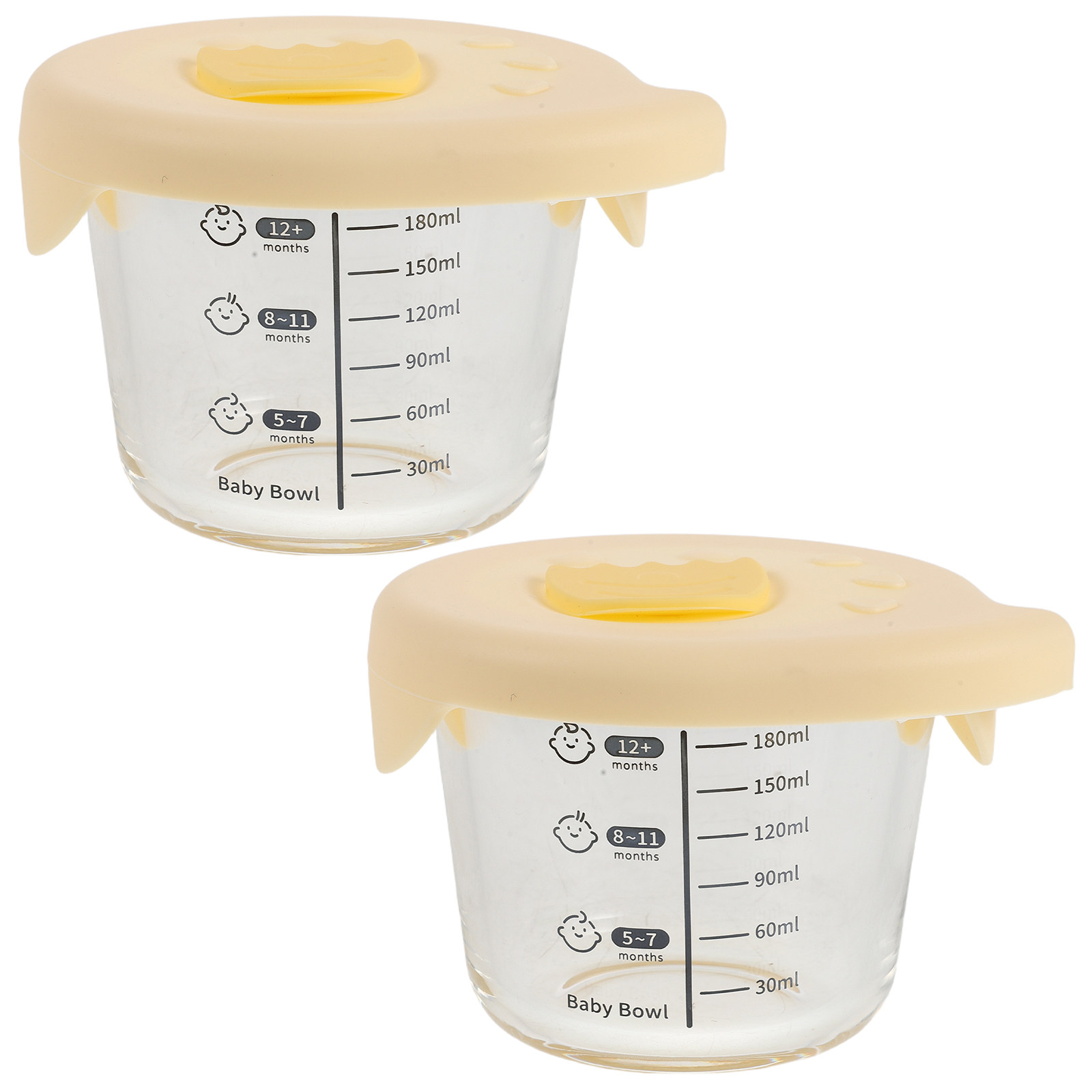2 szt. szklanych pojemników na – Baby Food Glass Jars recenzja i cena