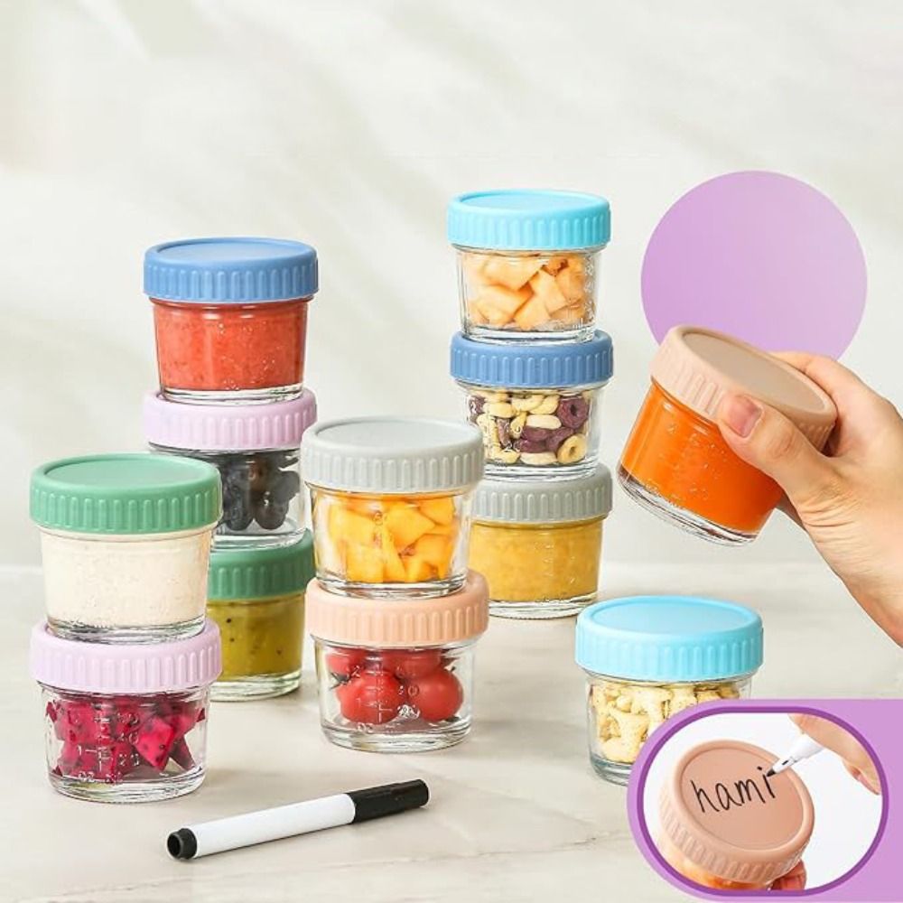6 szt. Szklanych słoików typu  – Baby Food Glass Jars recenzja i cena