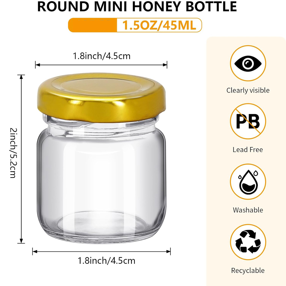 Okrągłe mini słoiczki na miód, – Baby Food Glass Jars recenzja i cena