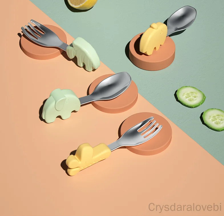 Zestaw Słonik Krótki Widelec Ł – Baby Food In Japan recenzja i cena