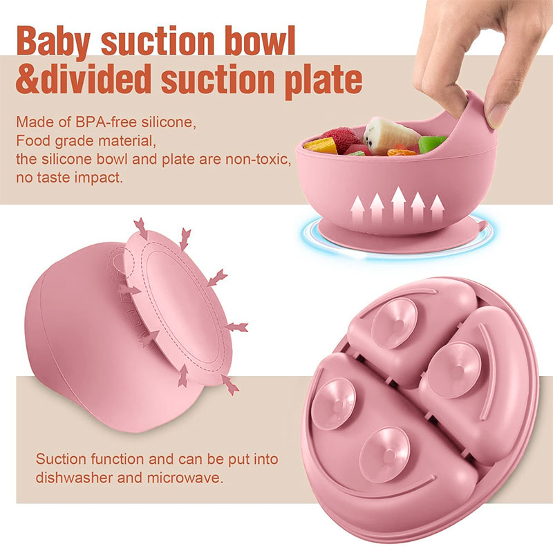 Zestaw silikonowej zastawy sto – Silicone Suction Bowl recenzja i cena