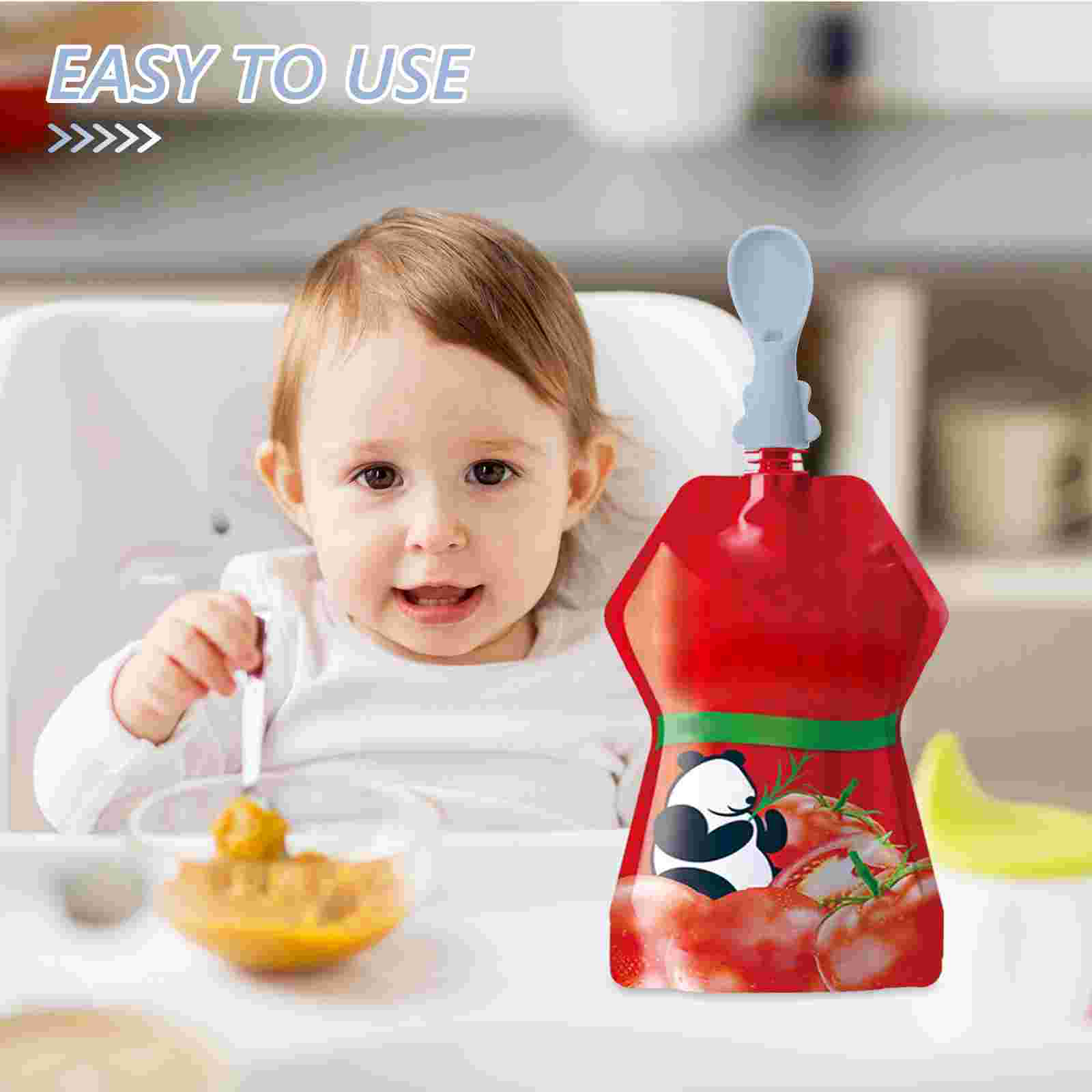 4 szt. Zestaw łyżek do torby d – Baby Food Pouches 1 Year Old recenzja i cena