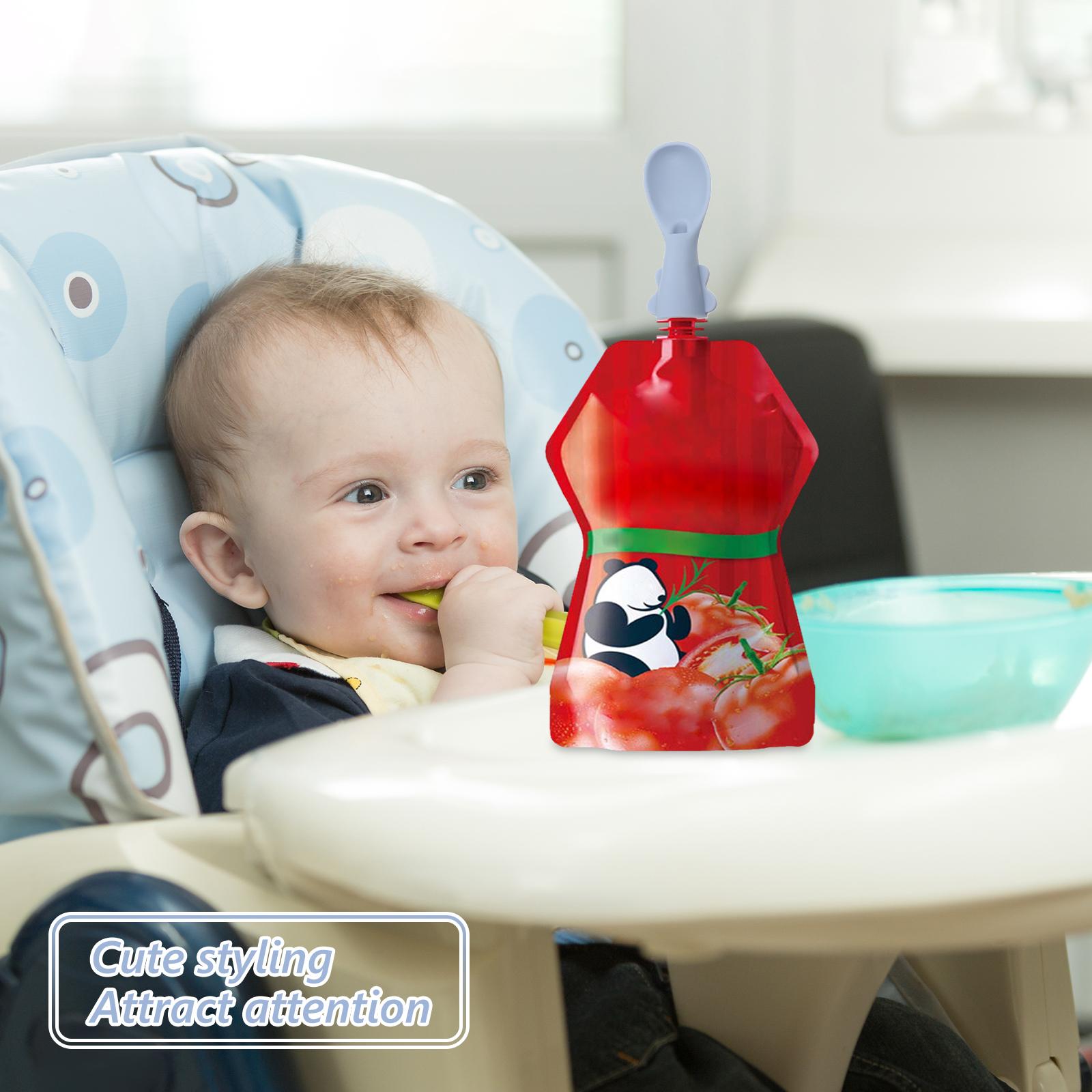4 szt. Zestaw łyżek do torby d – Baby Food Pouches 1 Year Old recenzja i cena