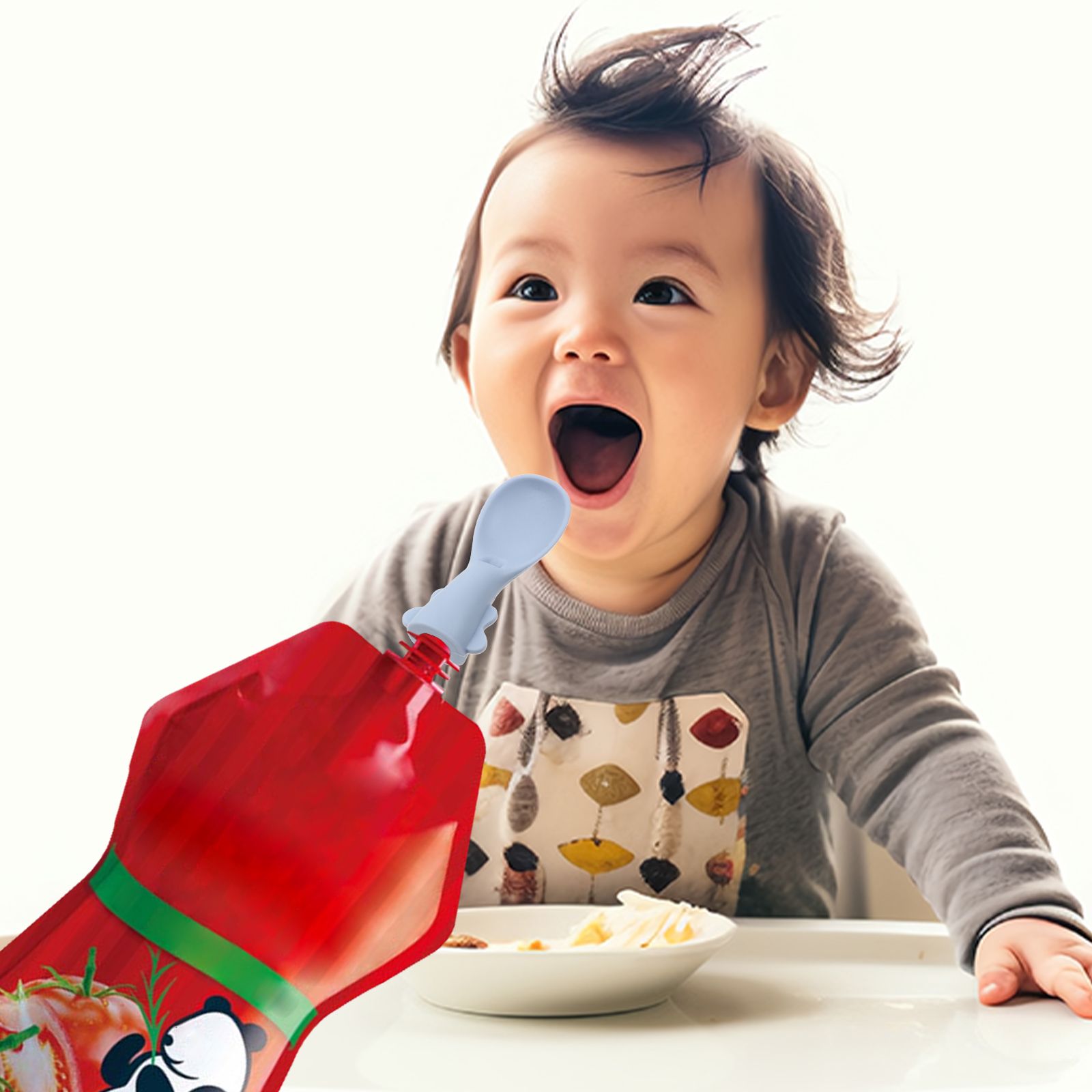 4 szt. Zestaw łyżek do torby d – Baby Food Pouches 1 Year Old recenzja i cena