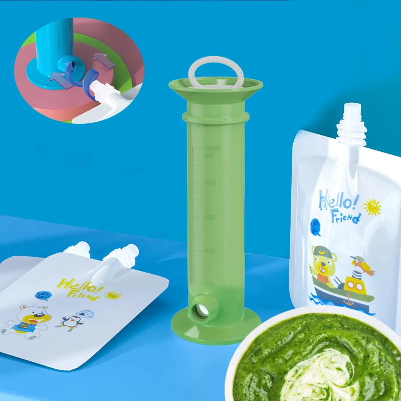Dozownik do napełniania Puree  – Baby Food Pouches 1 Year Old recenzja i cena